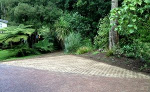 image of turblocks on a driveway